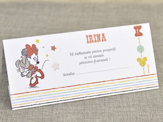 plic dar botez Minnie Disney 7720